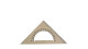 Pravítko trojuholník 16 cm s ryskou a uhlomerom