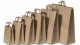 Papierové tašky 320 x 200 x 280 mm TAKE-AWAY hnedé